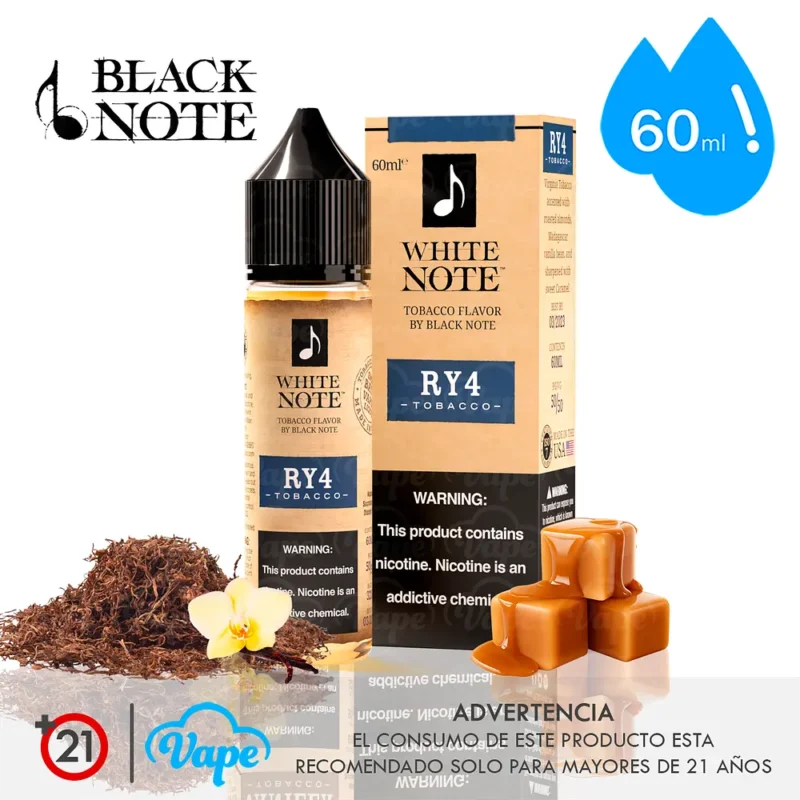 White Note Shortfill – RY4 60ml