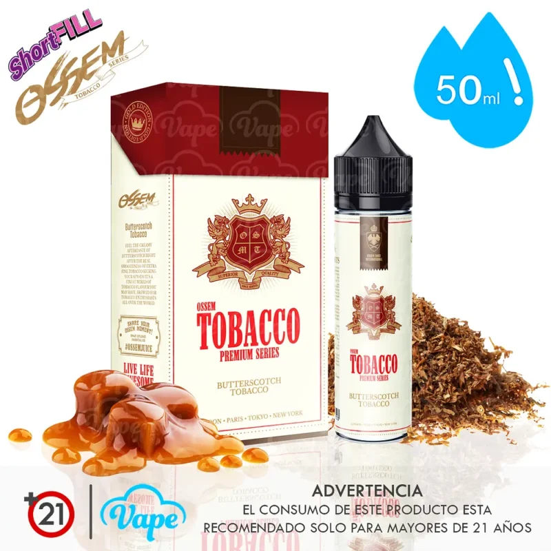 Ossem Butterscotch Tobacco Shortfill 50ml