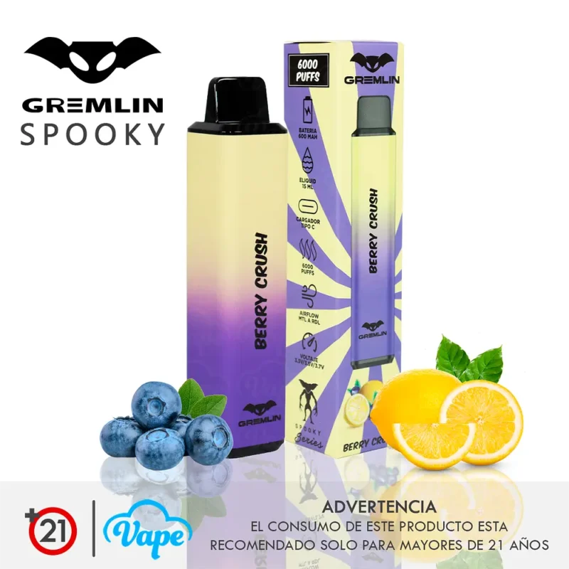 Gremlin Spooky 6000puff – Berry Crush