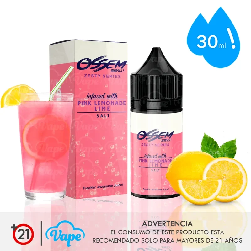 Ossem Zesty Salt – Pink Lemonade Lime 30ml