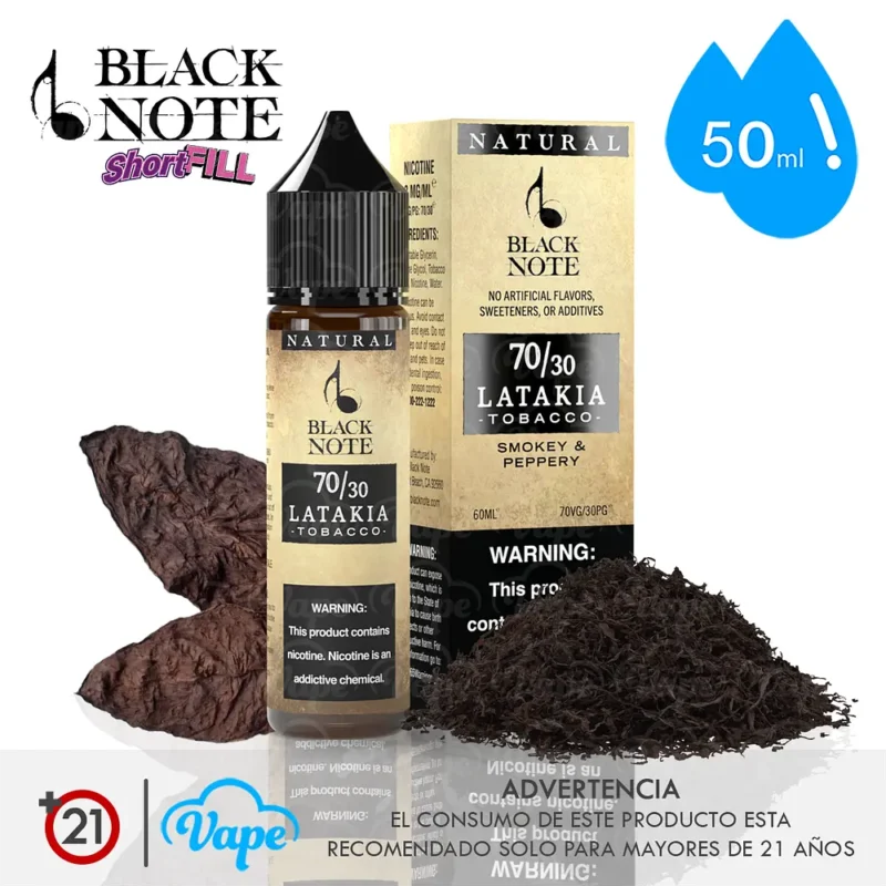 Black Note Shortfill – Latakia Tobacco 50ml
