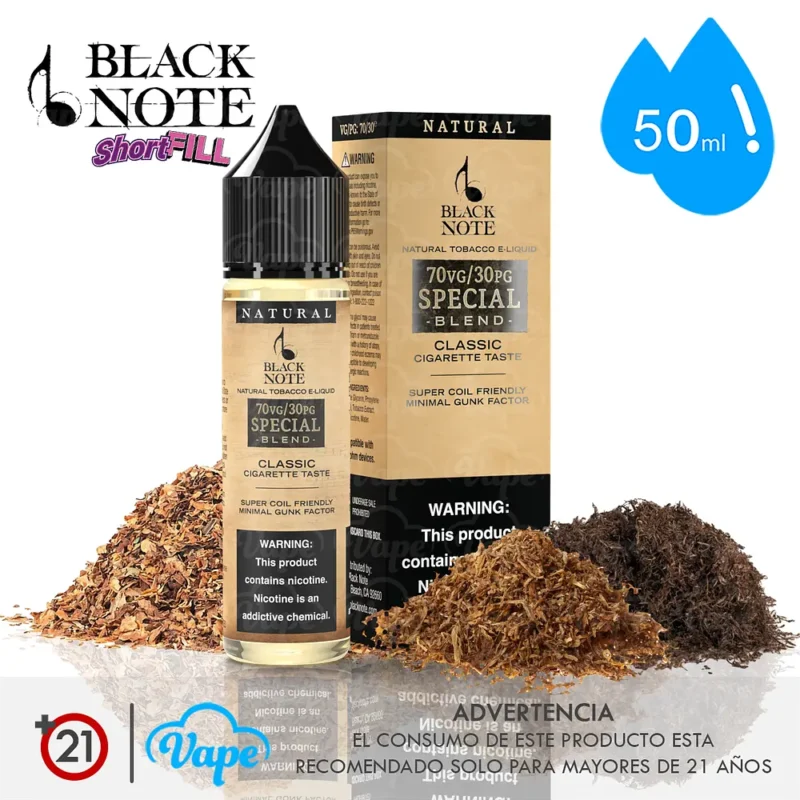 Black Note Shortfill – Special Blend 50ml