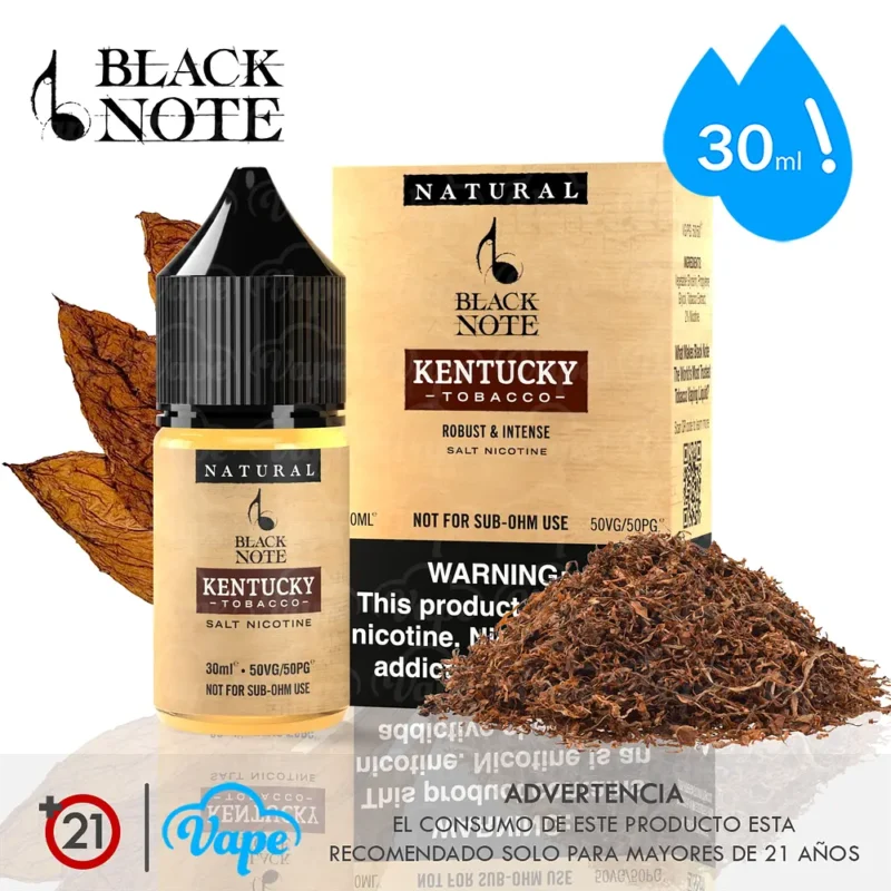 Black Note Salt – Kentucky Tobacco 30ml
