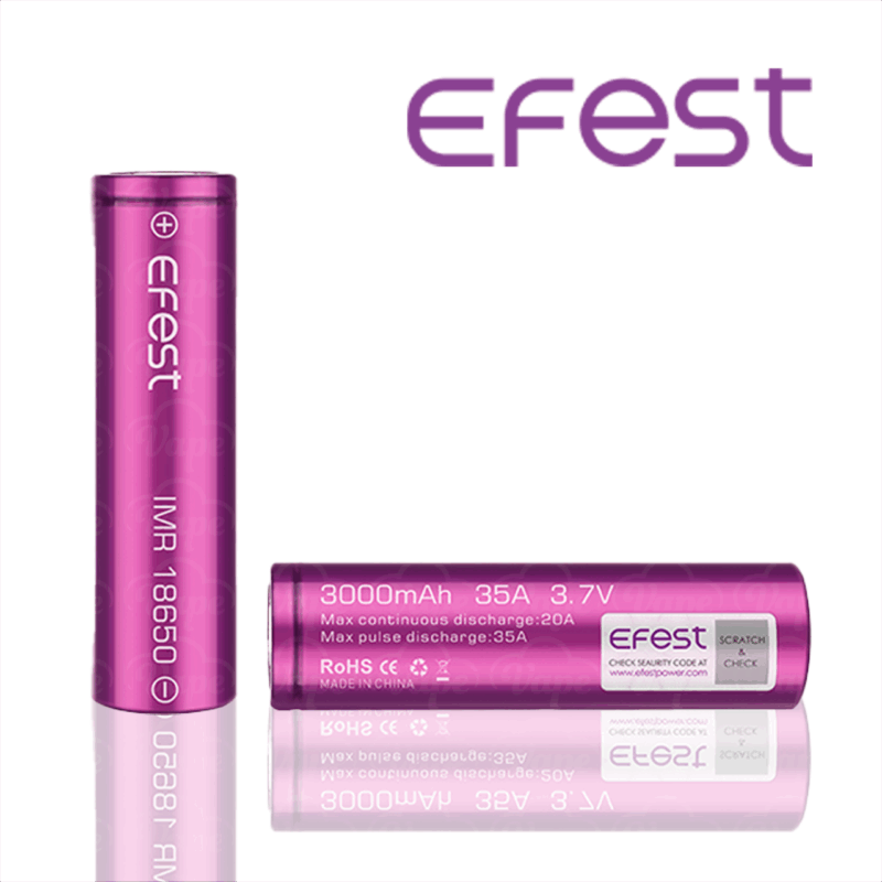 Batería Efest 18650 35A 3000mAh (1un)