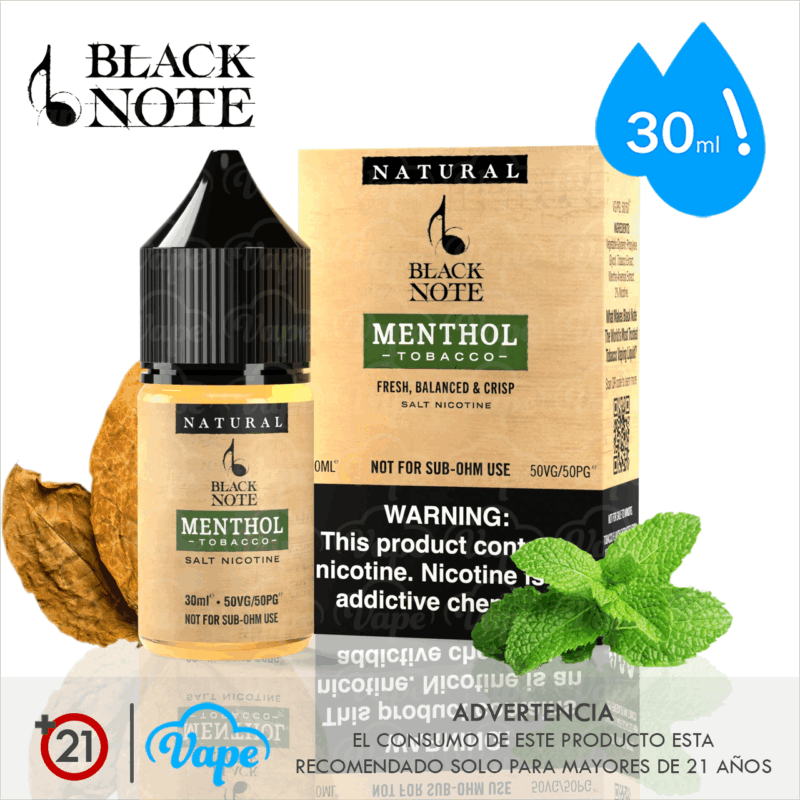 Black Note Salt – Menthol Blend 30ml