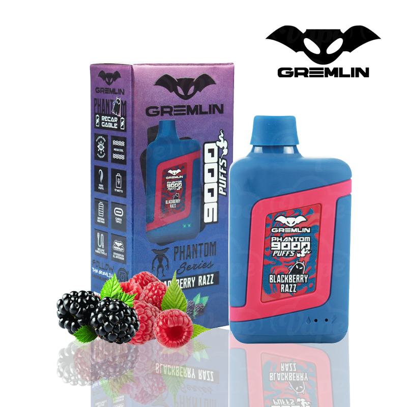 Gremlin Phantom 9000puff/15ml – Blackberry Razz