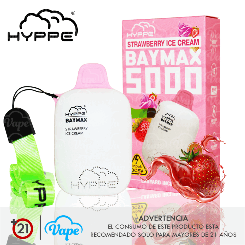 Hyppe Baymax 5000Puffs 0mg Sin Nicotina