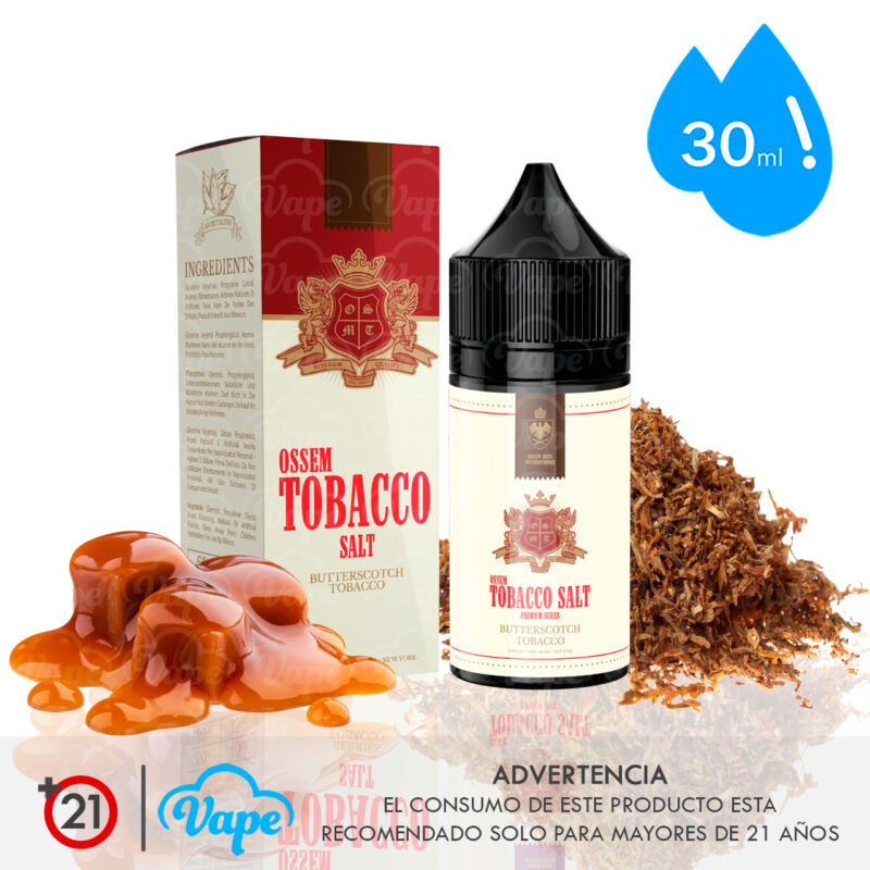 Ossem Tobacco Salt – Butterscotch Tobacco 30ml