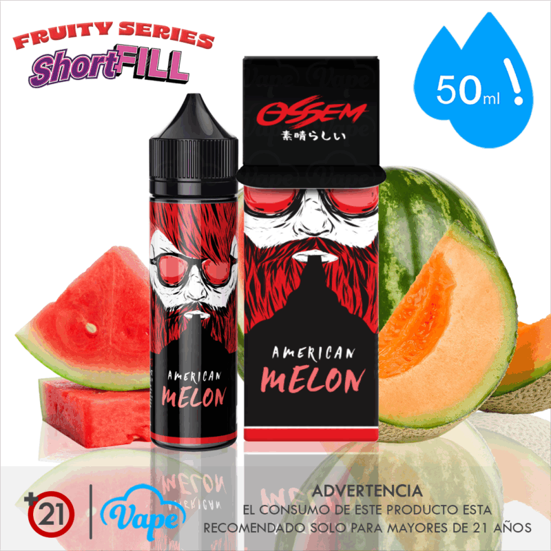 Ossem Fruity – American Melon Shortfill 50ml