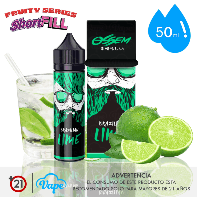Ossem Fruity – Brazilian Lime Shortfill 50ml