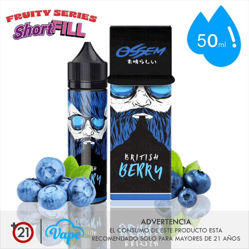 Ossem Fruity – British Berry Shortfill 50ml