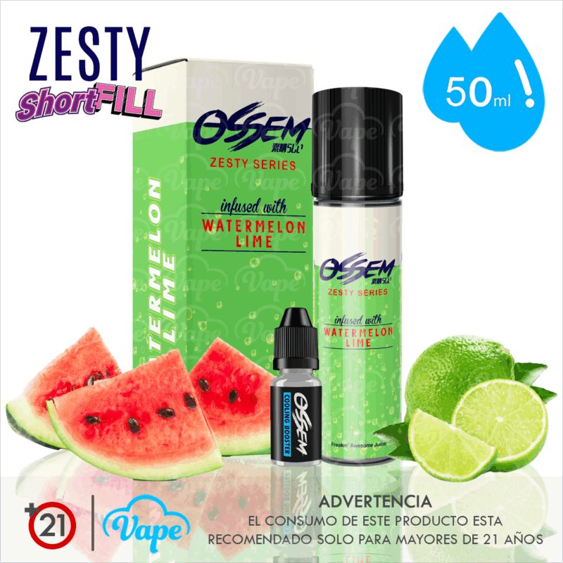 Ossem Zesty Watermelon Lime Shortfill 50ml