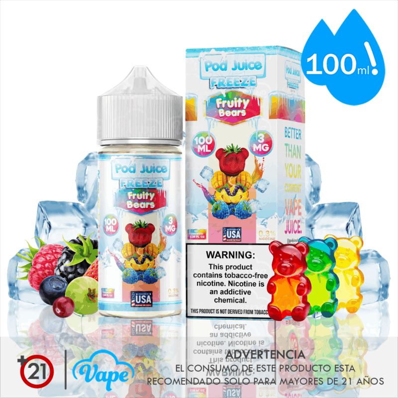Pod Juice Freeze – Fruity Bears 100ml