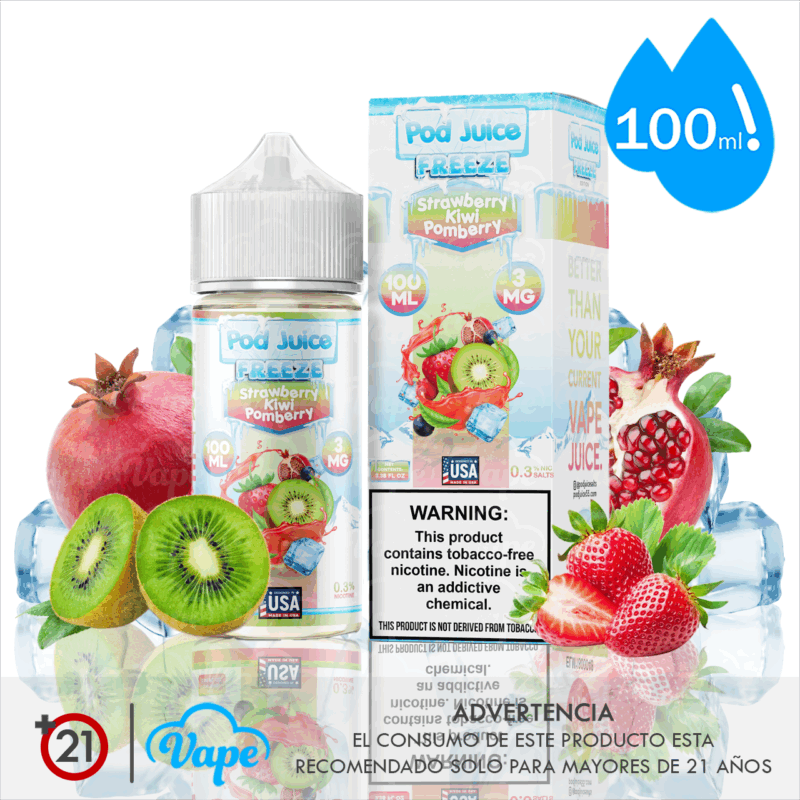 Pod Juice Freeze – Strawberry Kiwi Pomberry 100ml