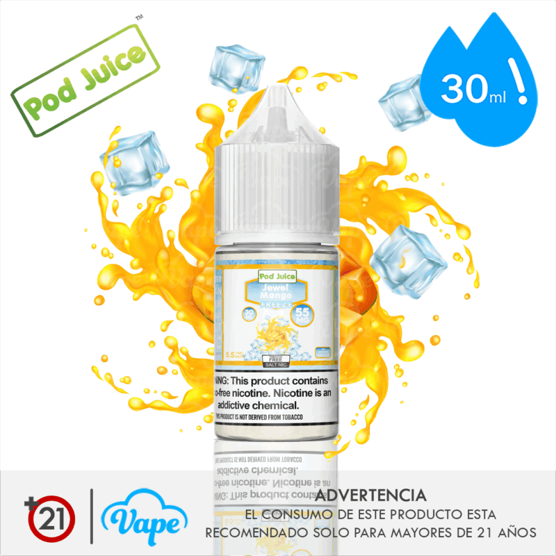 Pod Juice Freeze Salt – Mighty Mango 30ml