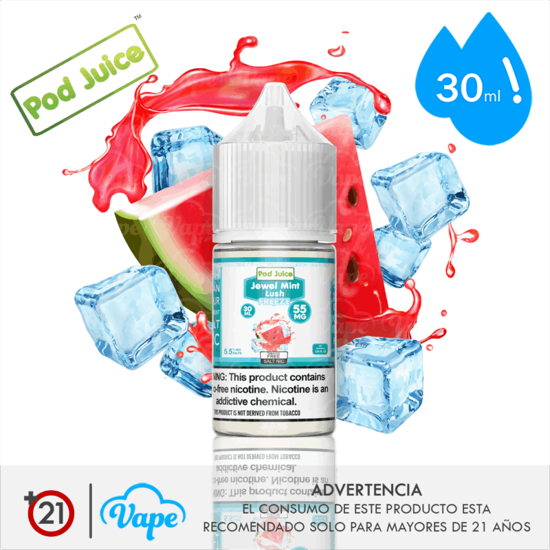 Pod Juice Freeze Salt – Jewel Mint Lush 30ml