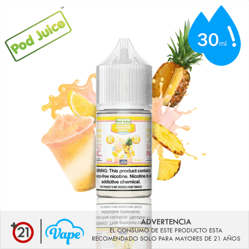 Pod Juice Freeze Salt – Pineapple Lemonade Slushy 30ml