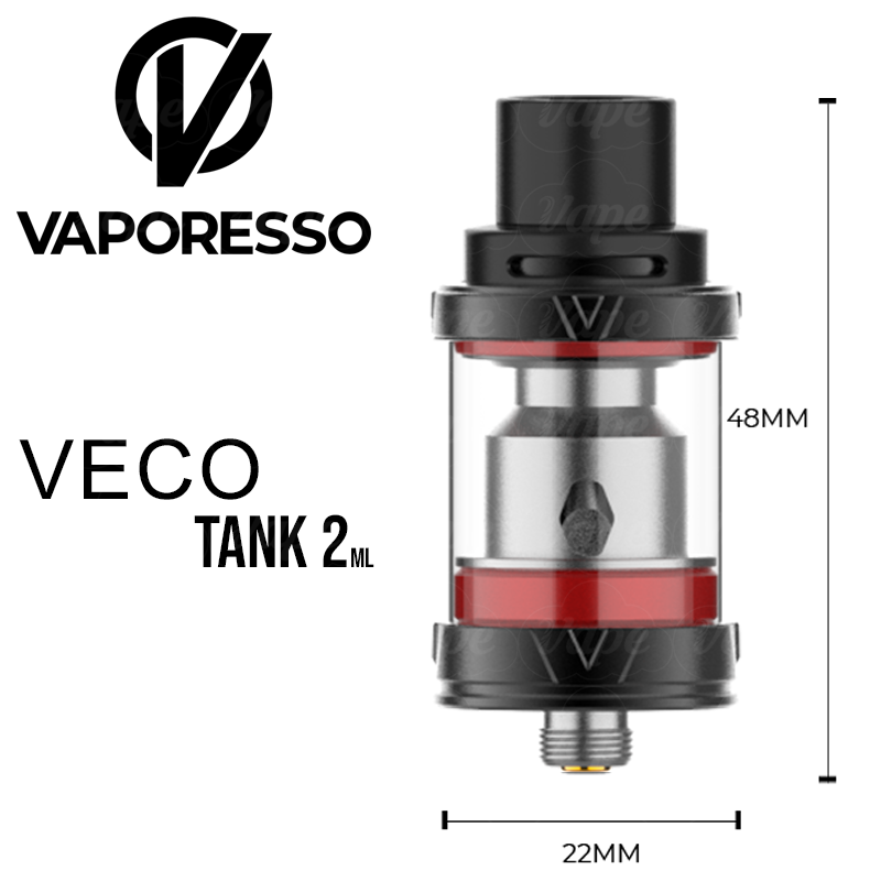 Vaporesso Veco Tank 2ml 22mm Black
