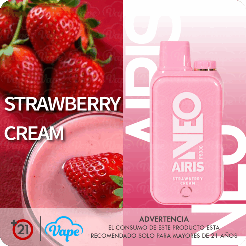 Airis Neo P8000 – Strawberry Cream 5%