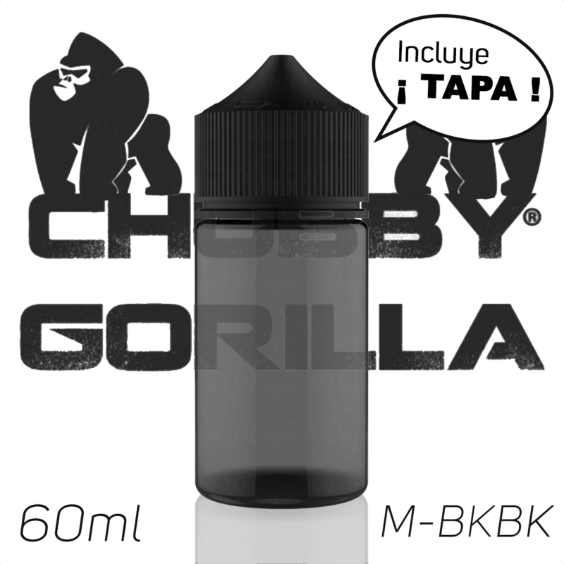 Botella Vacía Chubby Gorilla 60ml M-BKBK