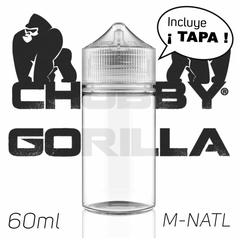 Botella Vacía Chubby Gorilla 60ml M-NATL