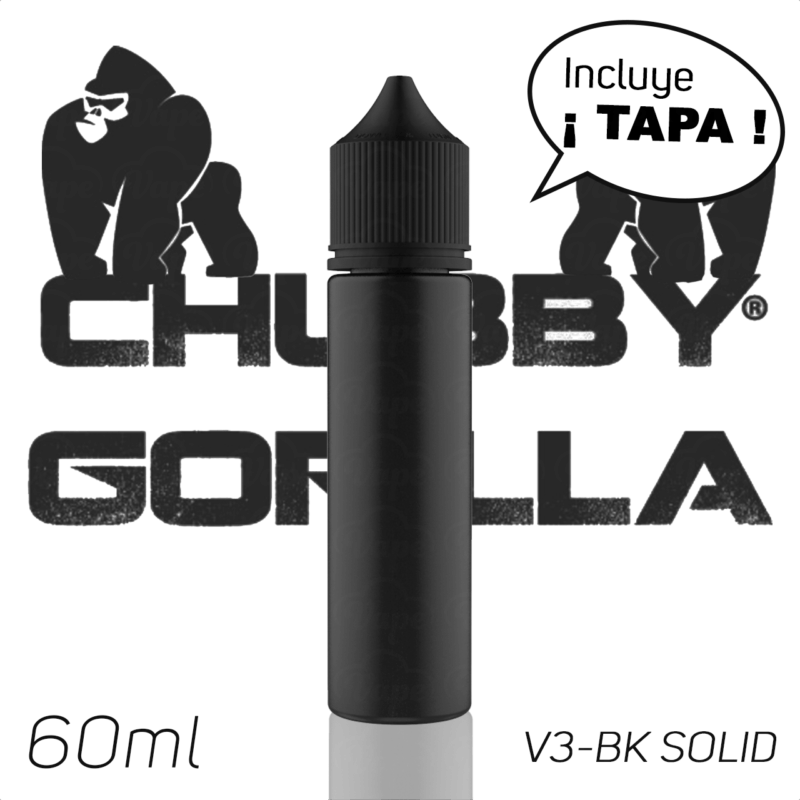 Botella Vacía Chubby Gorilla 60ml V3-BK-SOLID