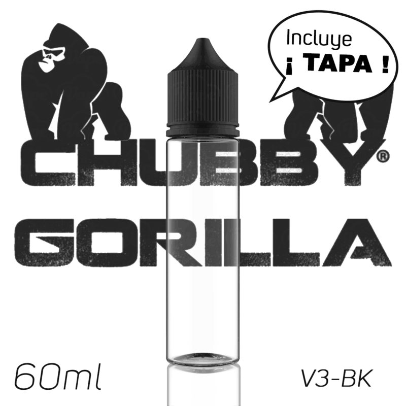 Botella Vacía Chubby Gorilla 60ml V3-BK