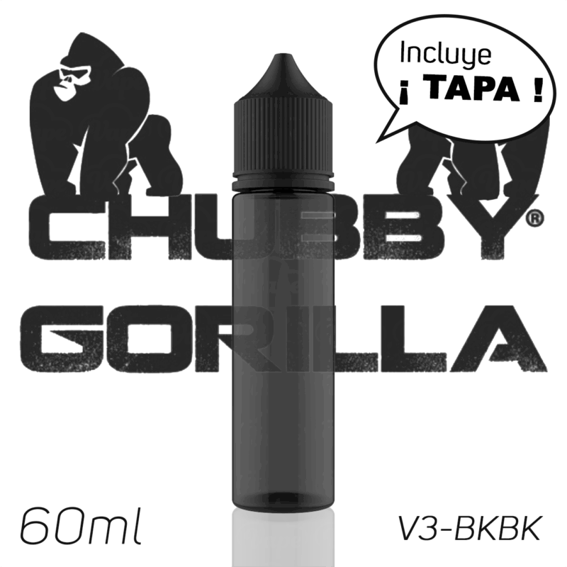 Botella Vacía Chubby Gorilla 60ml V3-BKBK