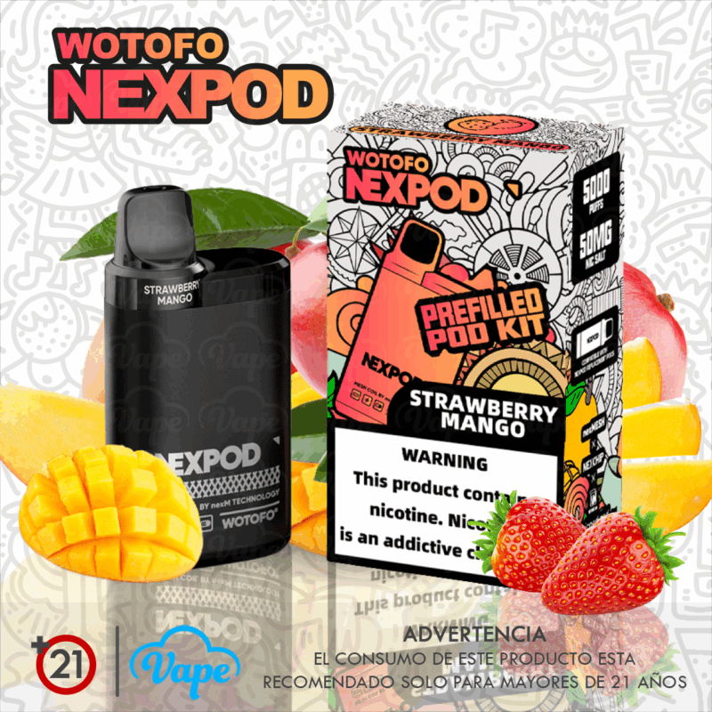 nexPOD Kit Strawberry Mango 5.0%