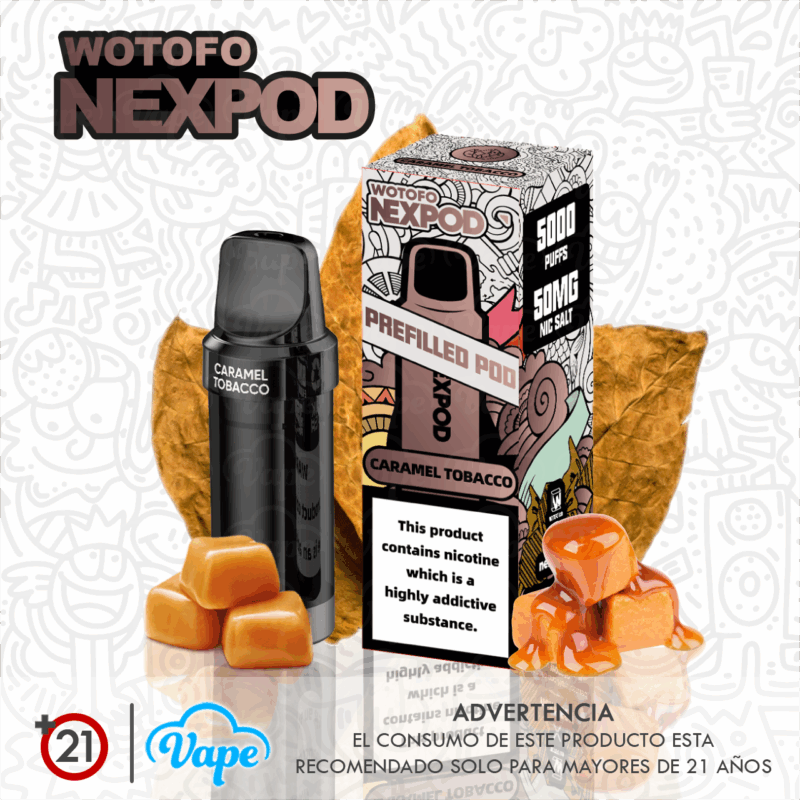 Cartucho nexPOD – Caramel Tobacco 10ml 5.0%