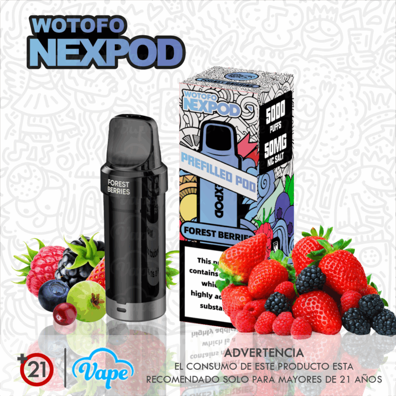 Cartucho nexPOD – Forest Berries 10ml 5.0%