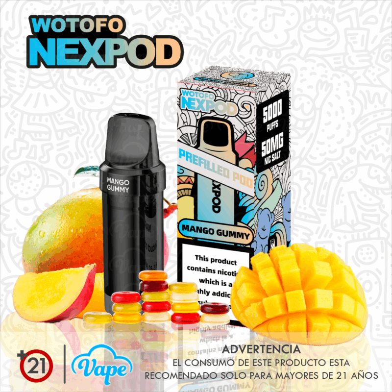 Cartucho nexPOD – Mango Gummy 10ml 5.0%