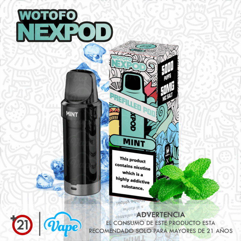 Cartucho nexPOD – MINT 10ml 5.0%