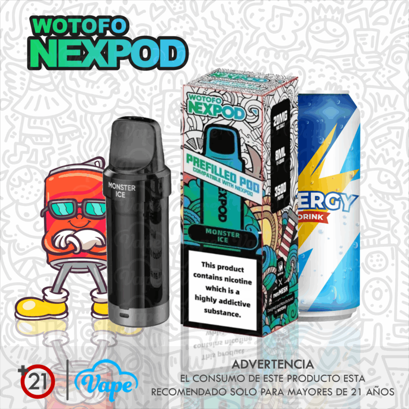 Cartucho nexPOD – Monster Ice 10ml 5.0%