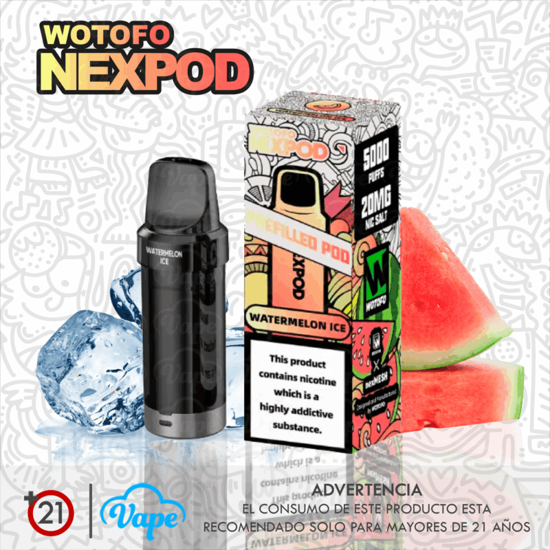 Cartucho nexPOD – Watermelon Ice 10ml 5.0%