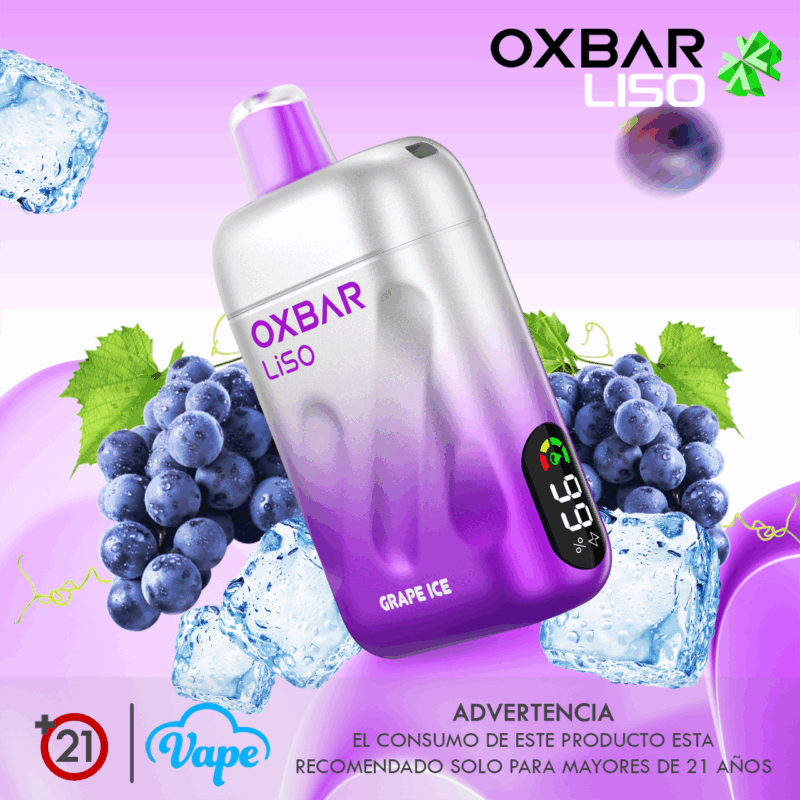 Desechable OXBAR Liso – Grape Ice 28000 puff / 50mg
