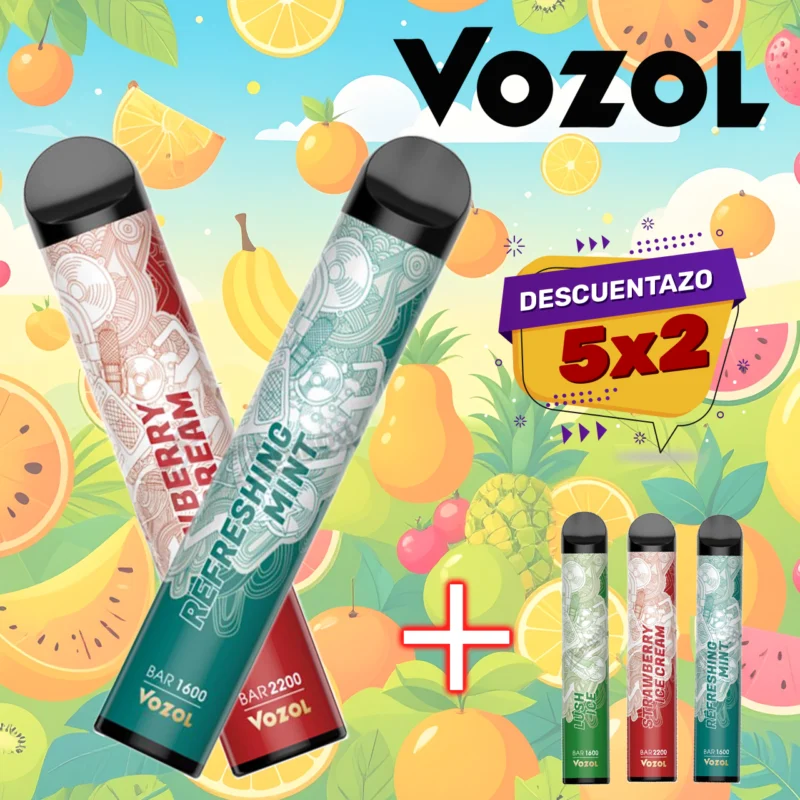 Promocion VOZOL BAR 2200 5×2
