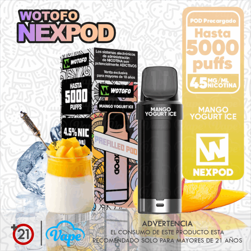 Cartucho nexPOD – Mango Yogurt Ice 10ml 5.0%